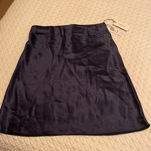 Aritzia Babaton Navy Mini-slip Skirt